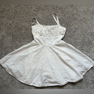Princess Polly White Lined mini dress